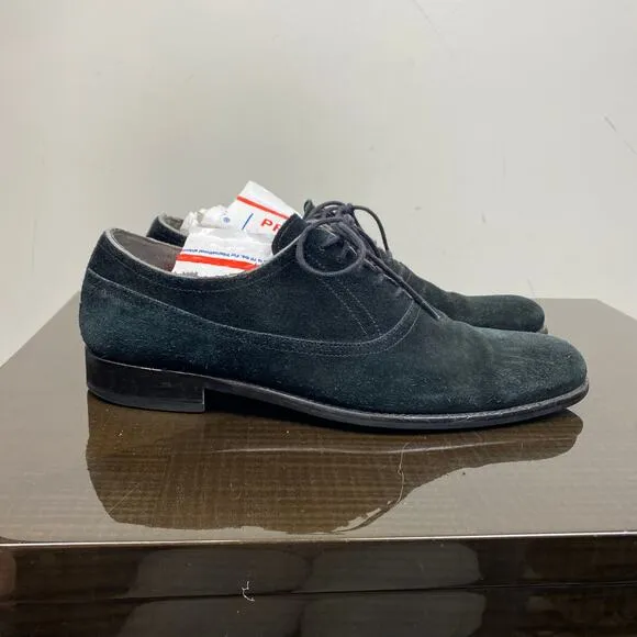 John Varvatos Suede Oxford Derby Dress Shoes Men's 10.5M