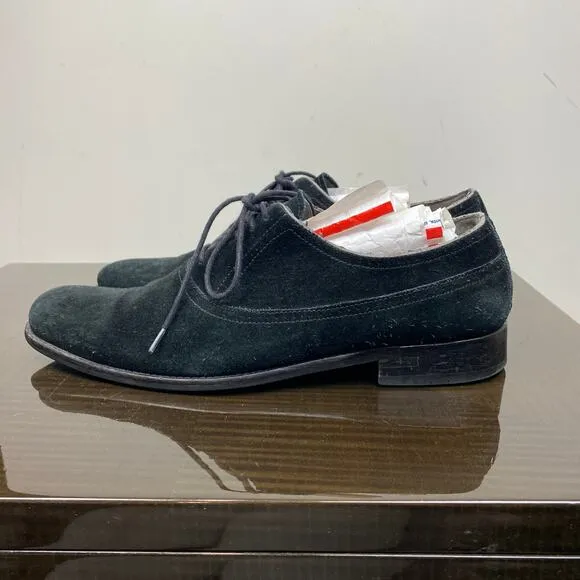 John Varvatos Suede Oxford Derby Dress Shoes Men's 10.5M