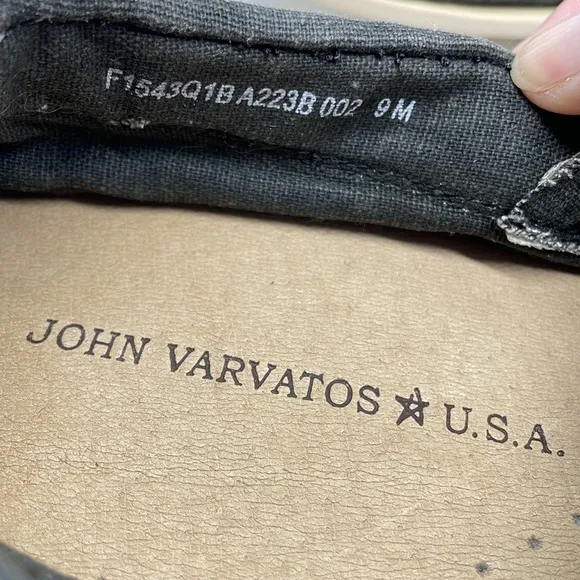 John Varvatos USA Slip On Canvas Shoes 9