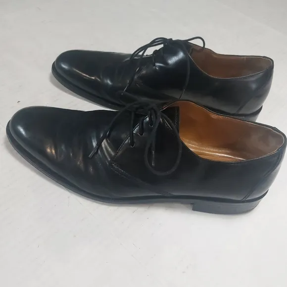 Johnston &amp; Murphy Black Oxford Dress Shoes Size 11.5M