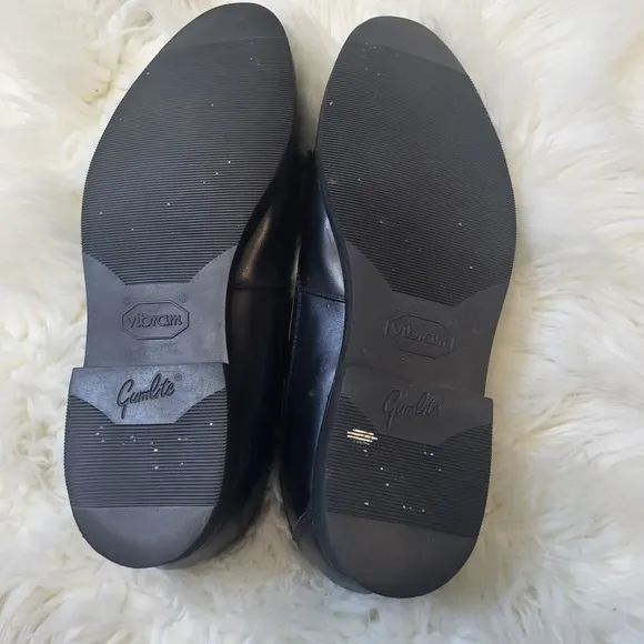 Johnston &amp; Murphy Black Slip On Designer Style, Tassel Loafers Shoes Mens Sz 11