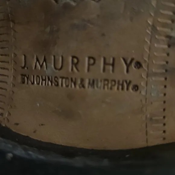 JOHNSTON &amp; MURPHY Cap Toe Brown Leather Dress Shoes sz7
