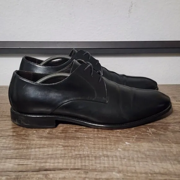 Johnston &amp; Murphy Cartwright Plain Toe Men's Dress Shoes Size 13 Black