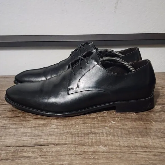 Johnston &amp; Murphy Cartwright Plain Toe Men's Dress Shoes Size 13 Black