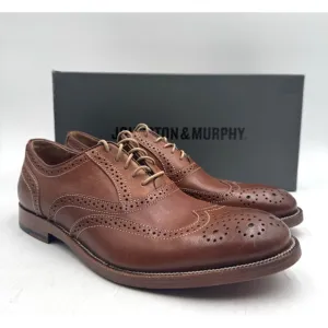 Johnston &amp; Murphy CLAYTON Men's NEW Dress Shoe Mahogany US Size 8 Medium