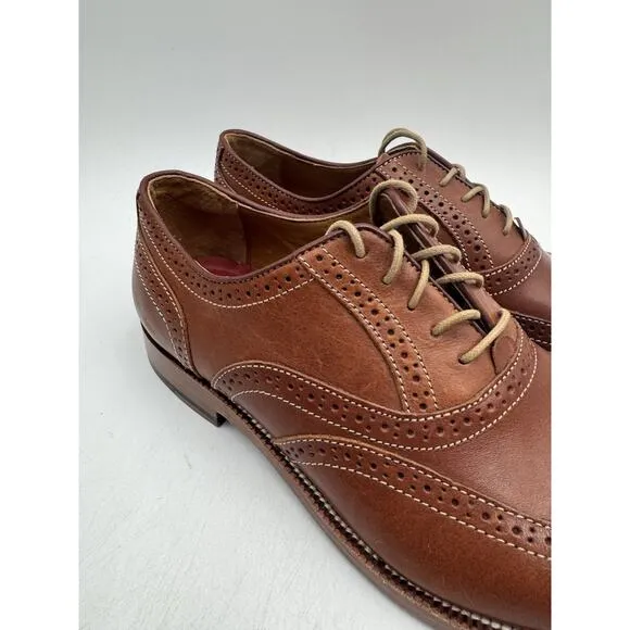 Johnston &amp; Murphy CLAYTON Men's NEW Dress Shoe Mahogany US Size 8 Medium