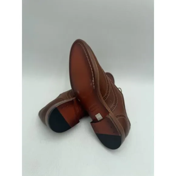 Johnston &amp; Murphy CLAYTON Men's NEW Dress Shoe Mahogany US Size 8 Medium
