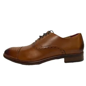 Johnston &amp; Murphy Conard Tan Cap Toe Leather Dress Shoes Mens Size 13 New In Box