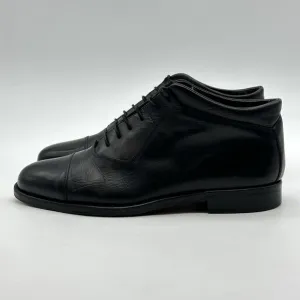 Johnston &amp; Murphy Domani Mens Size 10 M Black Leather Cap Toe Chukka Boot Italy