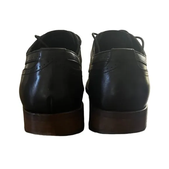 Johnston &amp; Murphy Meade Cap Toe Black Dress Shoes size 12