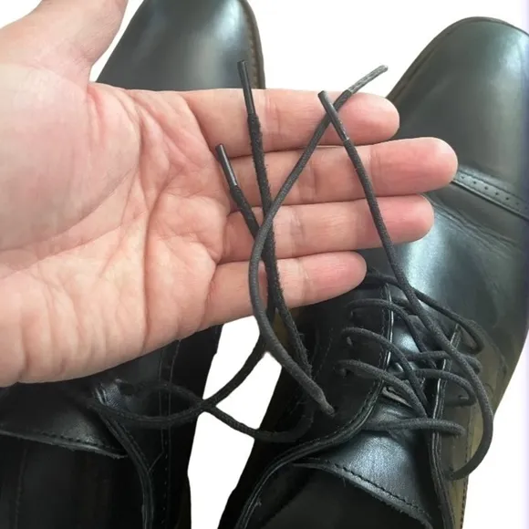 Johnston &amp; Murphy Meade Cap Toe Black Dress Shoes size 12