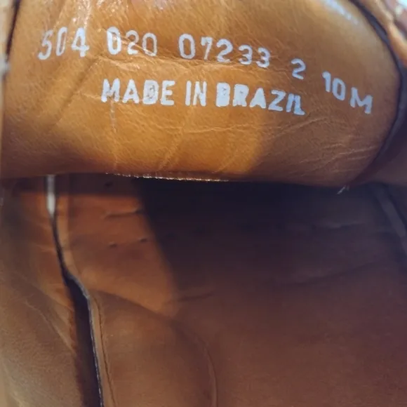Johnston &amp; Murphy Men's brown leather dress shoes size (10 M)