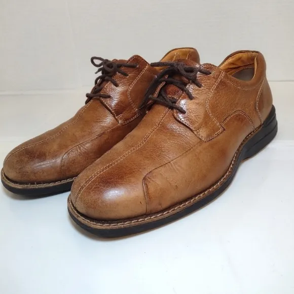 Johnston &amp; Murphy Men's brown leather dress shoes size (10 M)