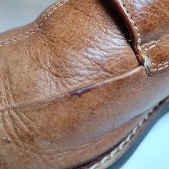 Johnston &amp; Murphy Men's brown leather dress shoes size (10 M)