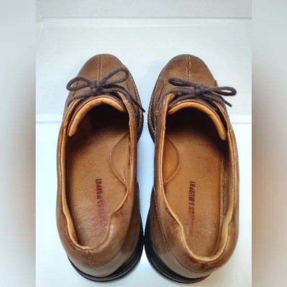Johnston &amp; Murphy Men's brown leather dress shoes size (10 M)
