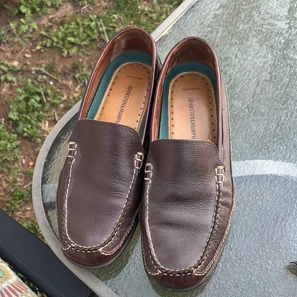 Johnston &amp; Murphy Men's Brown Loafers Size 10.5