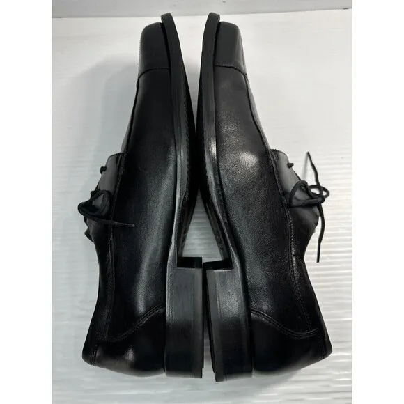 Johnston &amp; Murphy Men's Dobson Cap Toe Lace Up Oxford Shoes Black Sz 13M