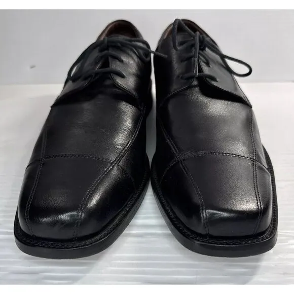 Johnston &amp; Murphy Men's Dobson Cap Toe Lace Up Oxford Shoes Black Sz 13M