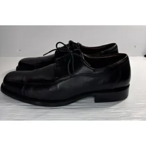 Johnston &amp; Murphy Men's Dobson Cap Toe Lace Up Oxford Shoes Black Sz 13M