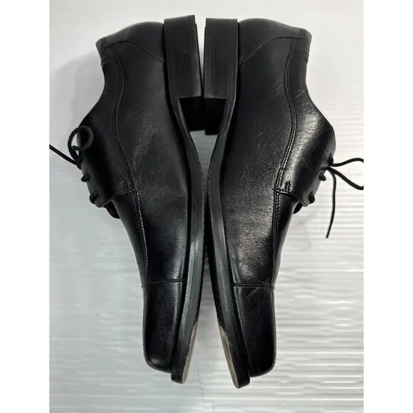 Johnston &amp; Murphy Men's Dobson Cap Toe Lace Up Oxford Shoes Black Sz 13M