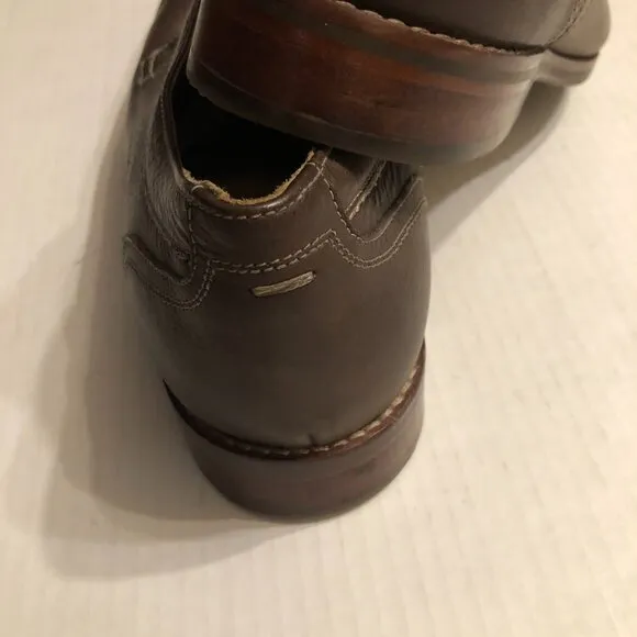 JOHNSTON &amp; MURPHY MEN'S LEATHER LACE UP DRESS SHOES SIZE: 12 M