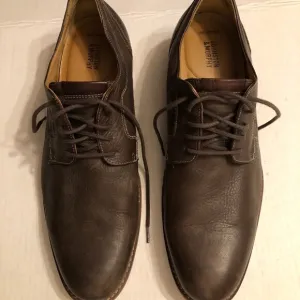 JOHNSTON &amp; MURPHY MEN'S LEATHER LACE UP DRESS SHOES SIZE: 12 M