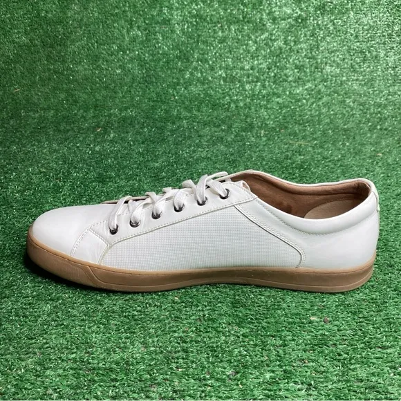Johnston &amp; Murphy Men's White Leather Sneaker Dress Casual Shoes Size 13 M - NEW