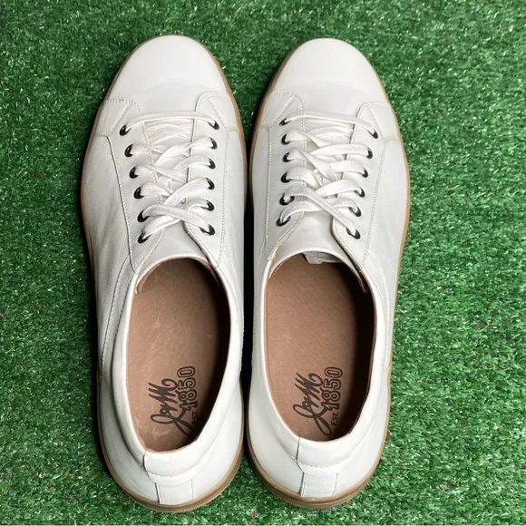 Johnston &amp; Murphy Men's White Leather Sneaker Dress Casual Shoes Size 13 M - NEW