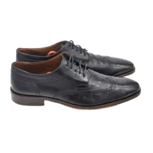 JOHNSTON &amp; MURPHY Men's Wingtip Oxford Leather Dress Shoes SIZE 12 Black