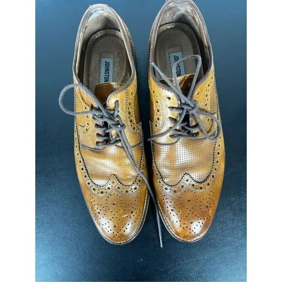 Johnston &amp; Murphy Oxford wingtip dress shoes