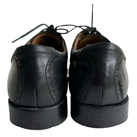 Johnston &amp; Murphy Shoes Men’s 11M Plain Toe Black Oxford Dress Shoes