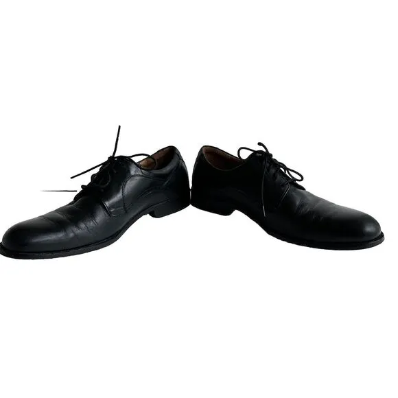 Johnston &amp; Murphy Shoes Men’s 11M Plain Toe Black Oxford Dress Shoes