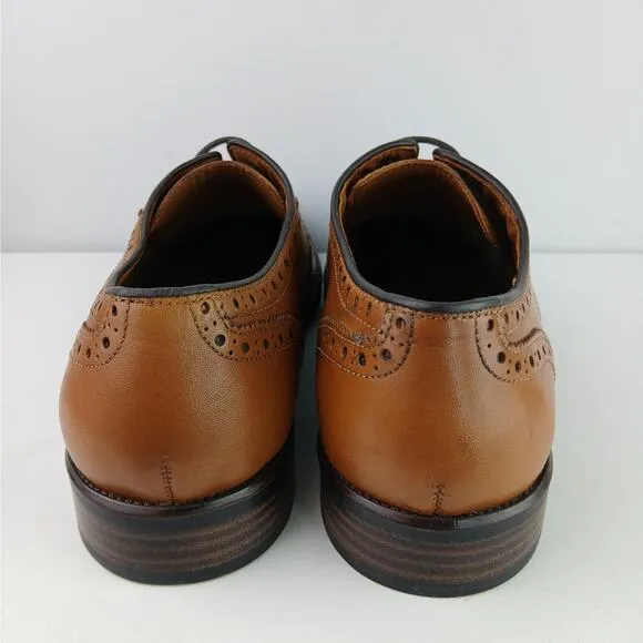 Johnston &amp; Murphy Size 10 Henrick Wingtip - Tan 15-3270 NEW