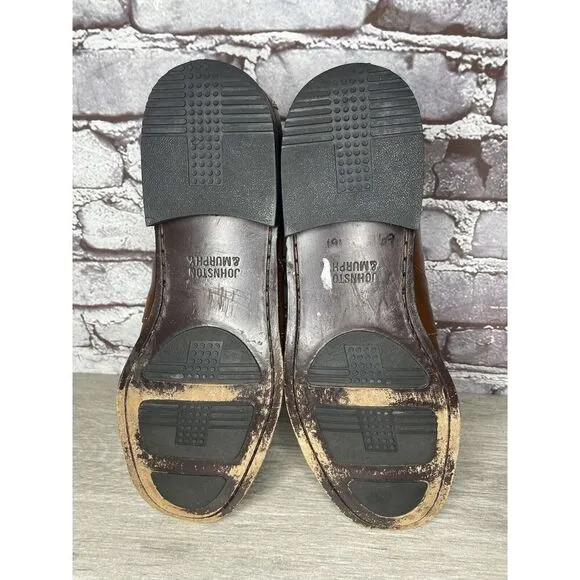 Johnston &amp; Murphy Brown Leather Kiltie Tassel Loafers Shoes Men's Sz 11M US/44EU