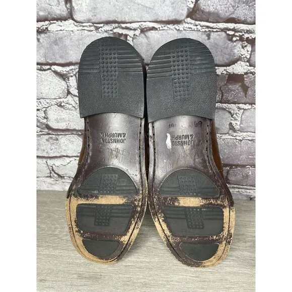 Johnston &amp; Murphy Brown Leather Kiltie Tassel Loafers Shoes Men's Sz 11M US/44EU