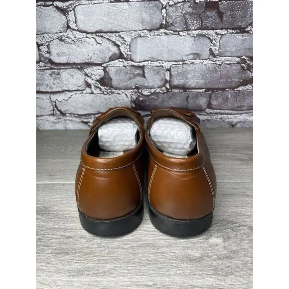 Johnston &amp; Murphy Brown Leather Kiltie Tassel Loafers Shoes Men's Sz 11M US/44EU