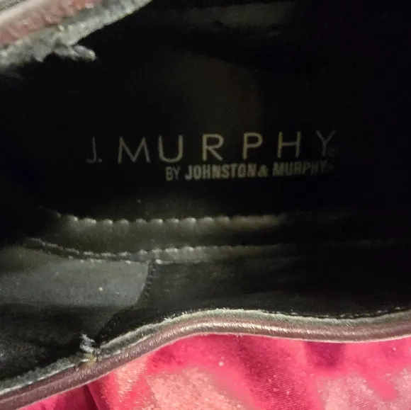 JOHNSTON &amp;MURPHY NOVICK BURGUNDY OXFORD CAP TOE LACE-UP MEN'S SHOES SIZE 12M