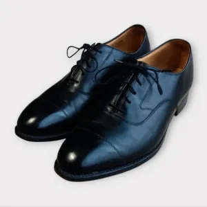 🩶JOHNSTON AND MURPHY ARISTOCRAT MEN'S SIZE 9.5 BLACK DRESS SHOES.