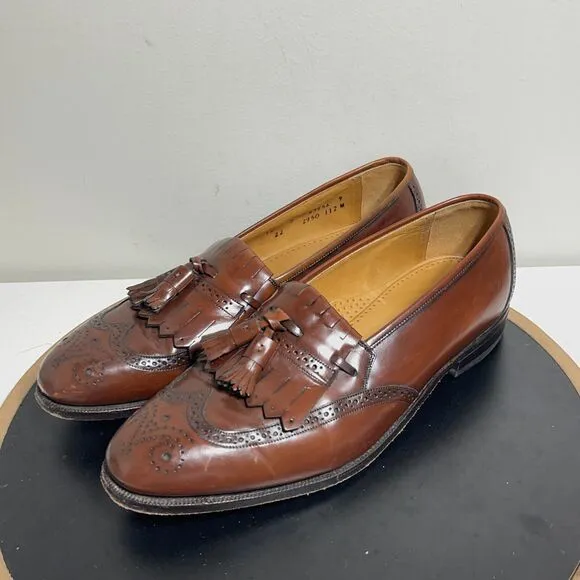 Johnston Murphy Shoes Mens Size 11 D Optima Leather Kiltie Tassel Dress Shoe