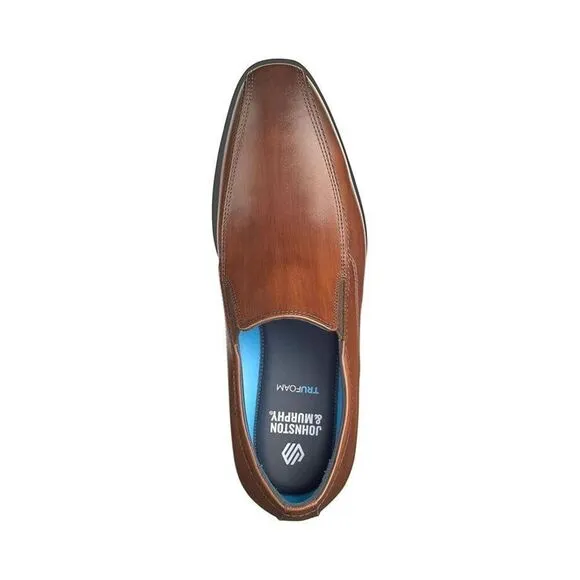 Johnston &amp; Murphy Gibbons Run-Off Men's US 8.5 Brown Leather Dress Shoes ZPO1905