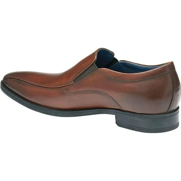 Johnston &amp; Murphy Gibbons Run-Off Men's US 8.5 Brown Leather Dress Shoes ZPO1905