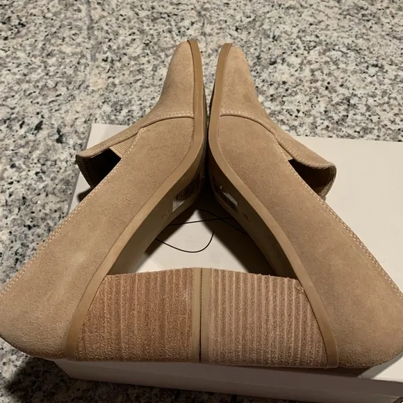 JOIE Wevenly Suede Block Heel Closed Toe Loafer