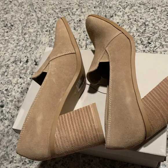JOIE Wevenly Suede Block Heel Closed Toe Loafer