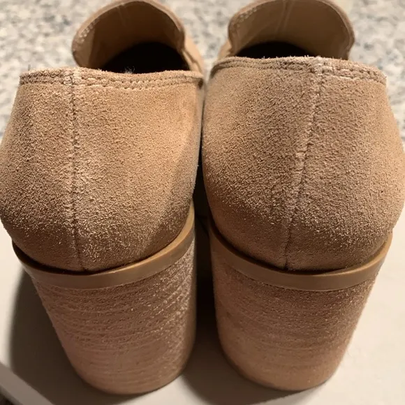 JOIE Wevenly Suede Block Heel Closed Toe Loafer