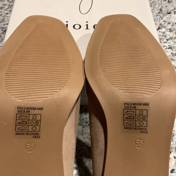 JOIE Wevenly Suede Block Heel Closed Toe Loafer