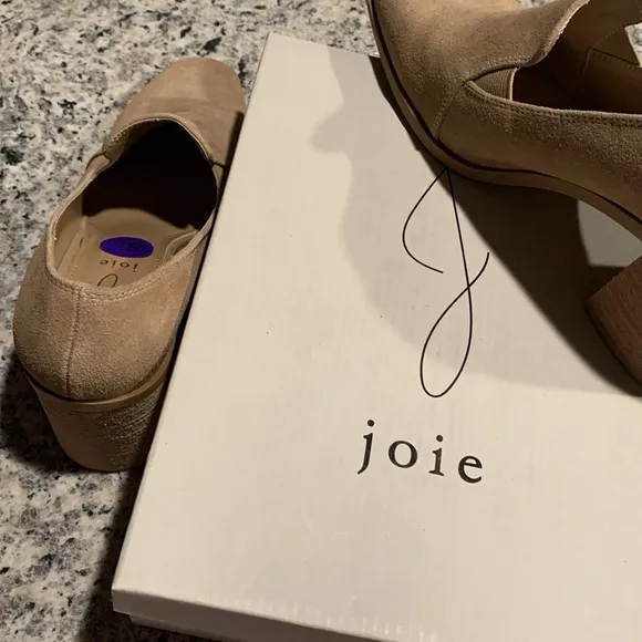 JOIE Wevenly Suede Block Heel Closed Toe Loafer
