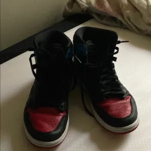 Jordan Athletic Shoes - Black and Red and blue
