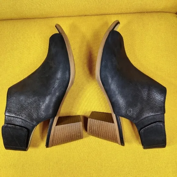 Josef Seibel Bonnie Leather Peep Toe Block Heeled Strap Bootie Women's 10-10.5