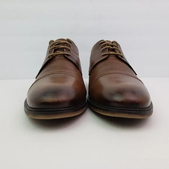 Josef Seibel Myles 05 Mens Size EU 46 US 12 Brown Leather Cap Toe Oxford Shoes