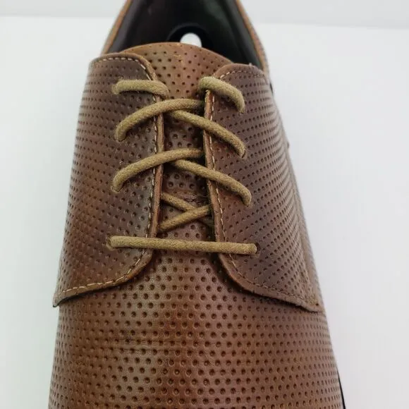 Josef Seibel Myles 05 Mens Size EU 46 US 12 Brown Leather Cap Toe Oxford Shoes